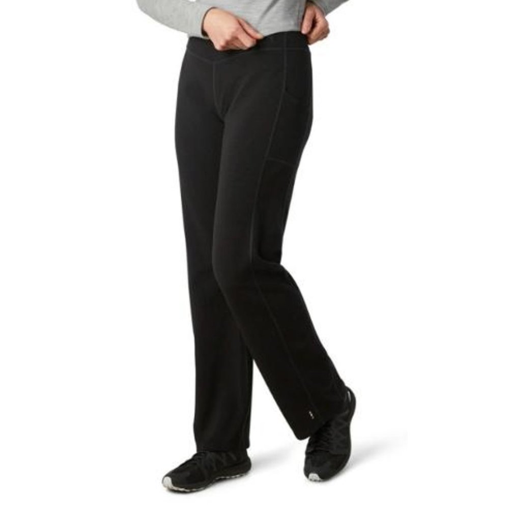 REI Sporty Straight Leg Stretch Athletic Pant BLACK SZ MEDIUM